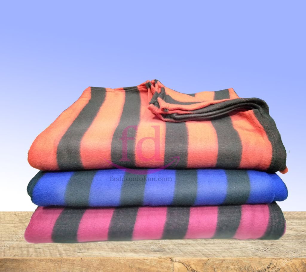 STRIP MICRO FIBER BED BLANKET - 1 PCS