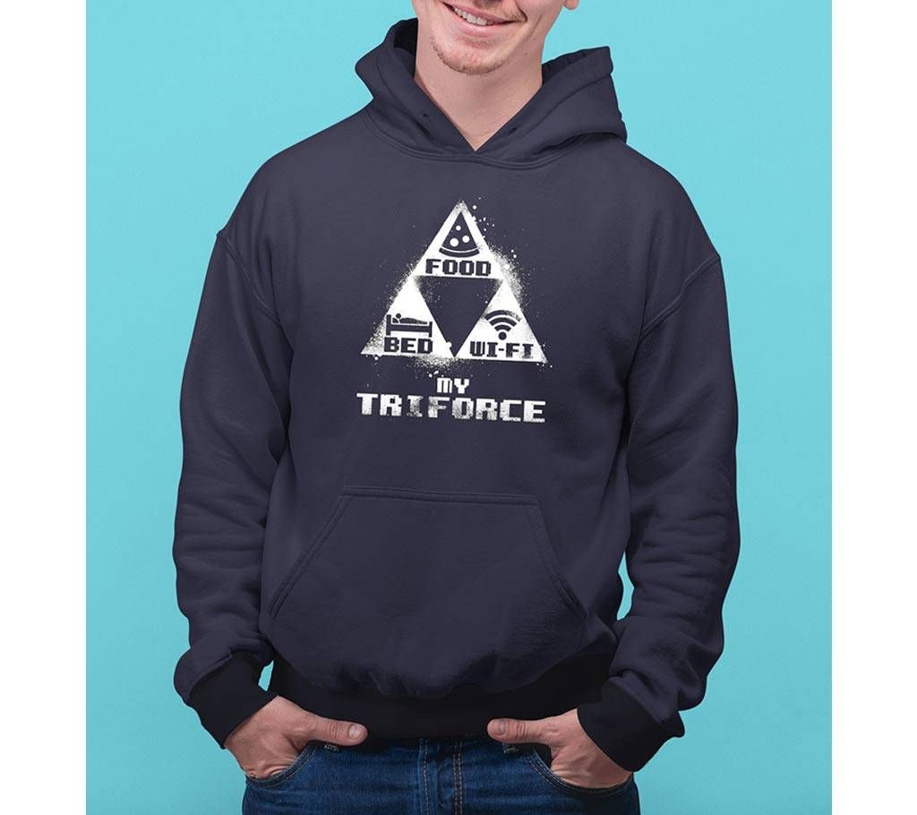 Triforce Mens Hoodie - Blue