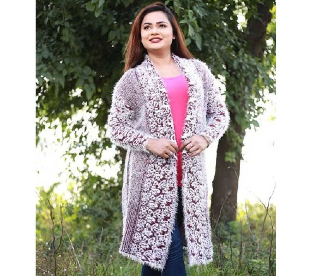 Ash Stylist Multi Color Cardigan For Ladies