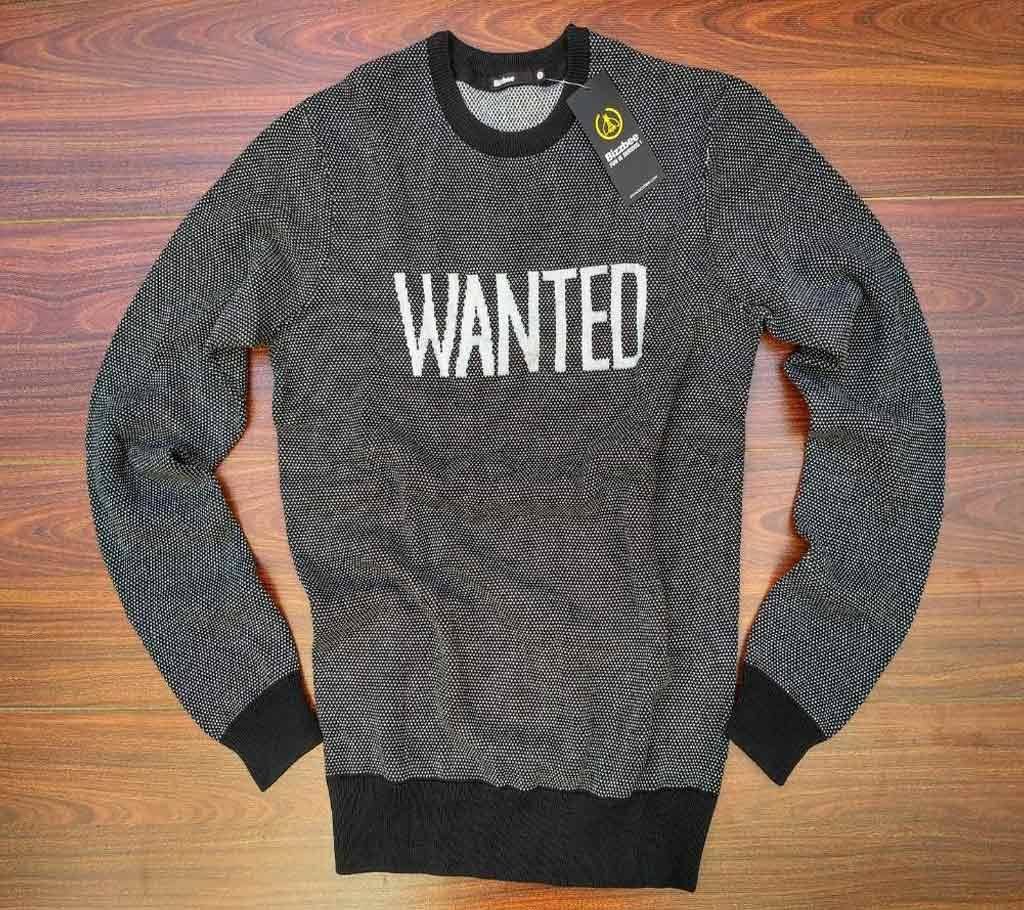 Dark Ash Crew Neck Sweater For Men