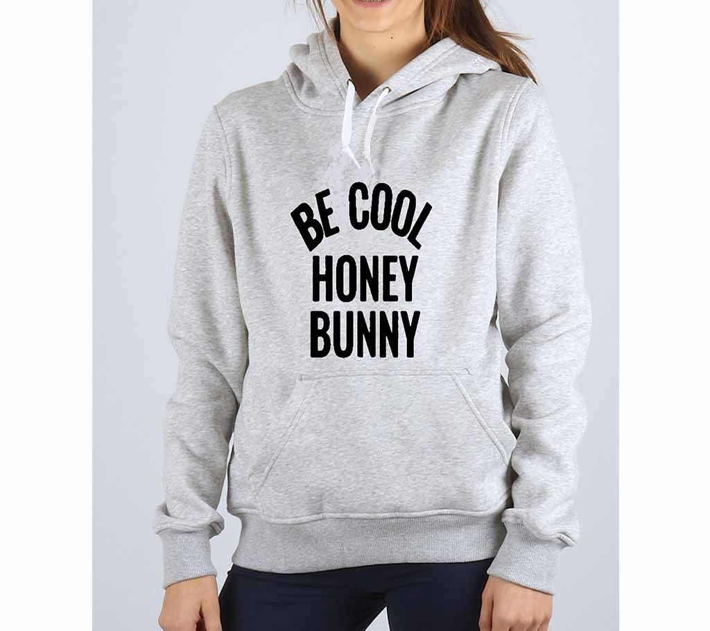 Be Cool-Grey Melange-Ladies-Hoodie