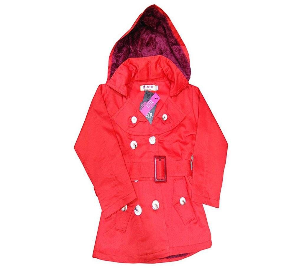 Gabardine long coat for kids 