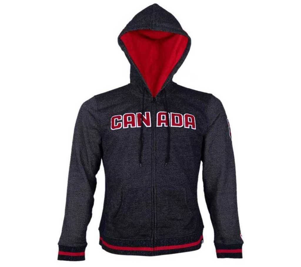 Grey Cotton Casual Long Sleeve Hoodie