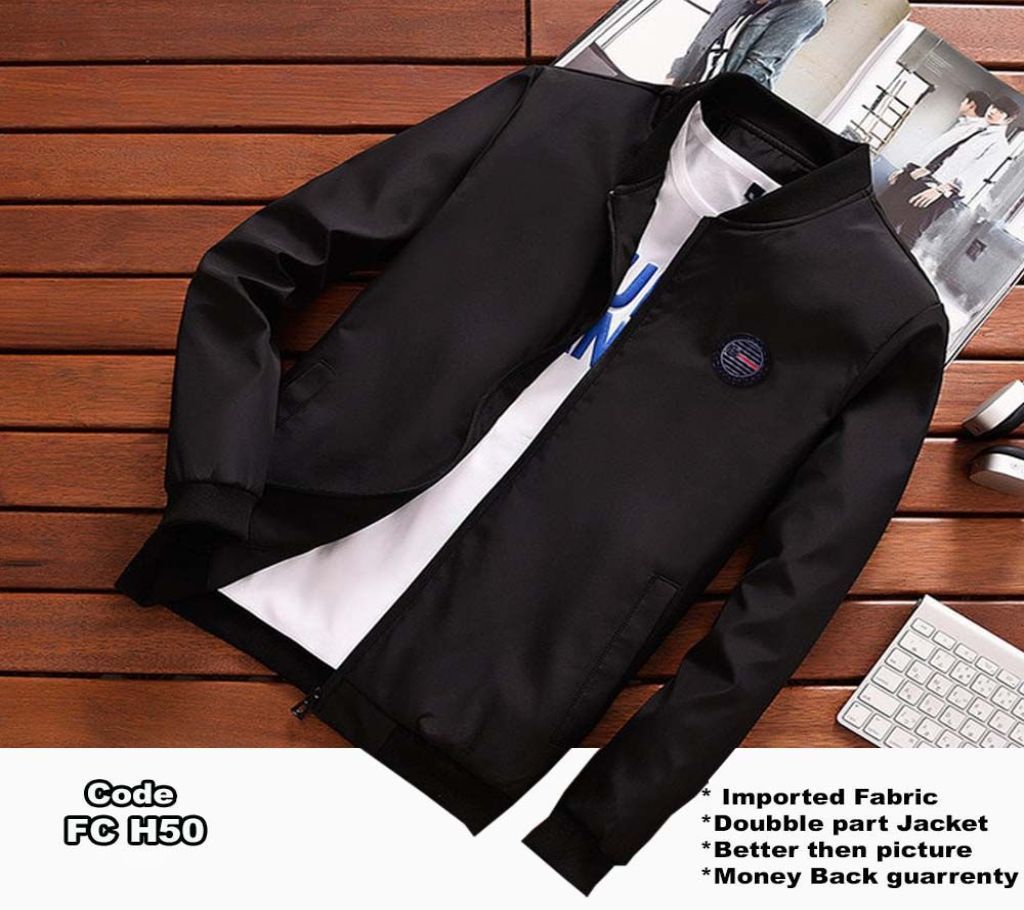Black Trendy Jacket for Men - FC H50 - FAS