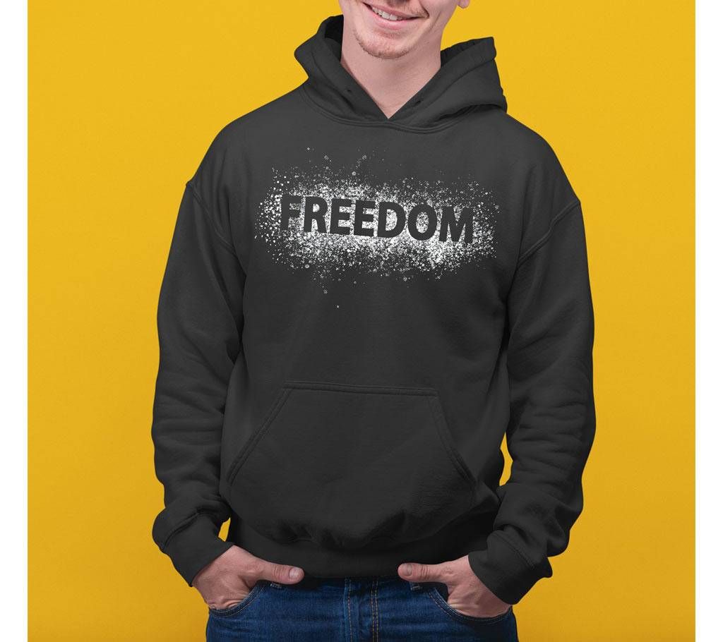 Freedom Mens Hoodie - Black