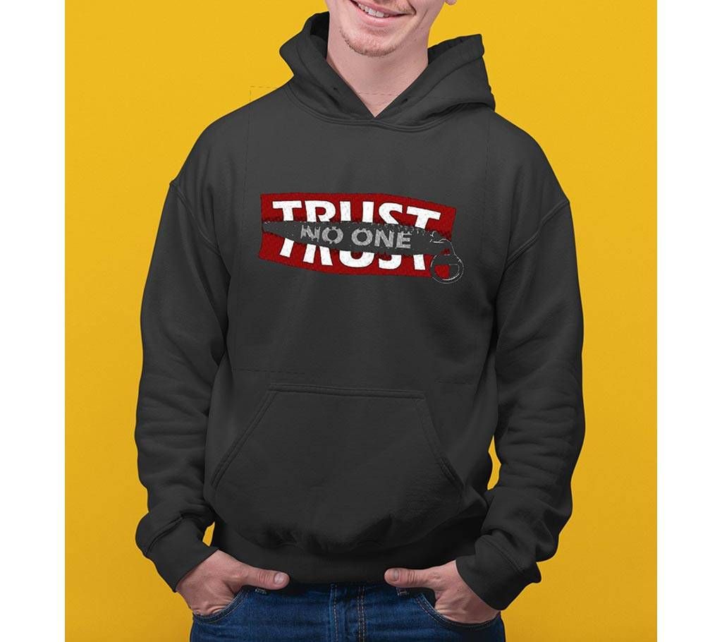 Trust Mens Hoodie - Black