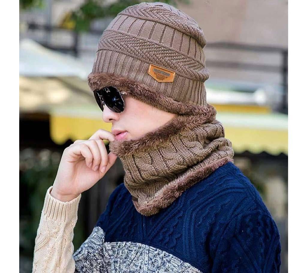 Winter  Beanie Hat and Warm Scarf Set