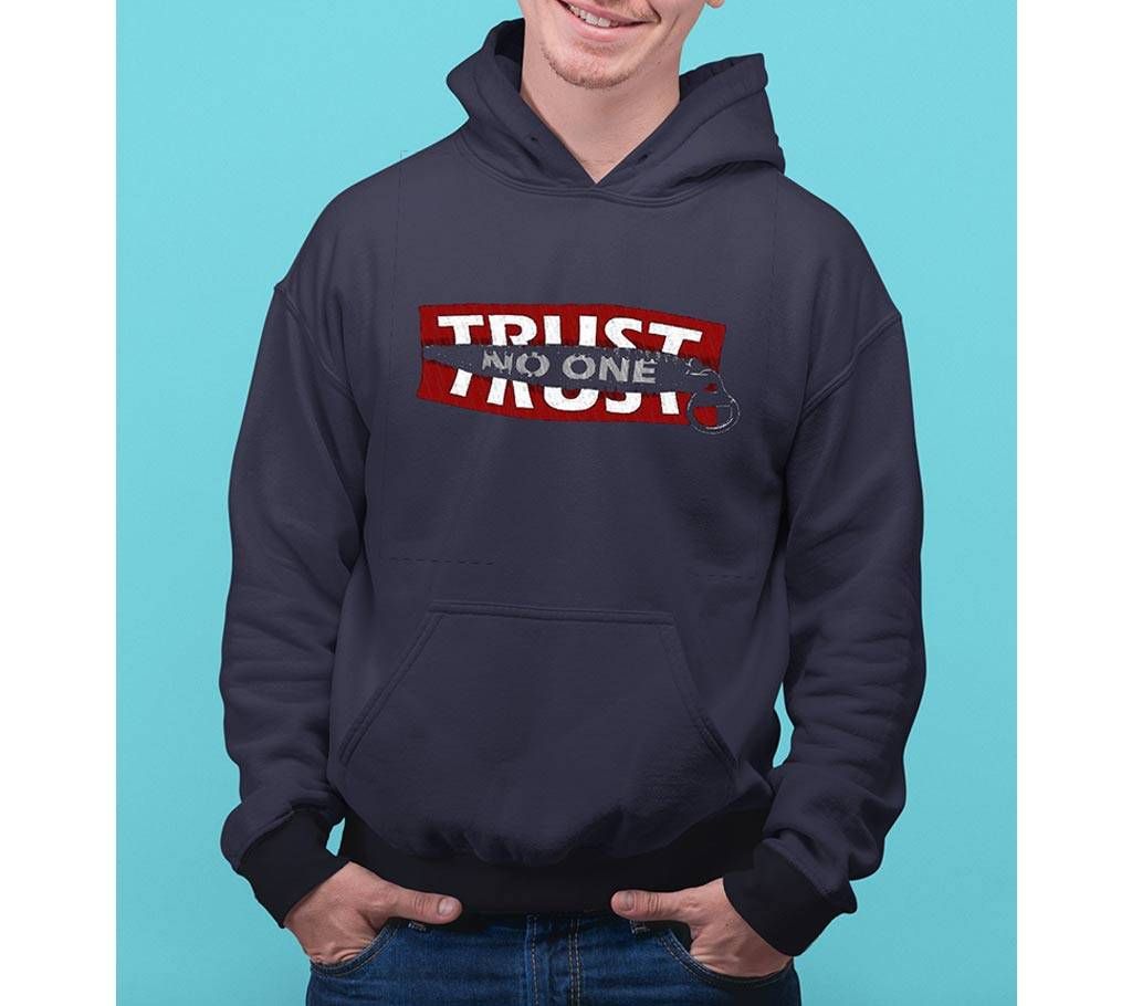 Trust Mens Hoodie - Blue