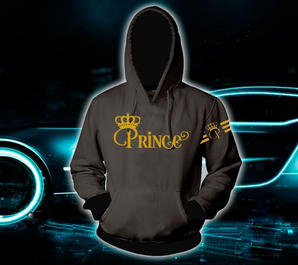 Mens Stylish Hoodie - Grey - Prince