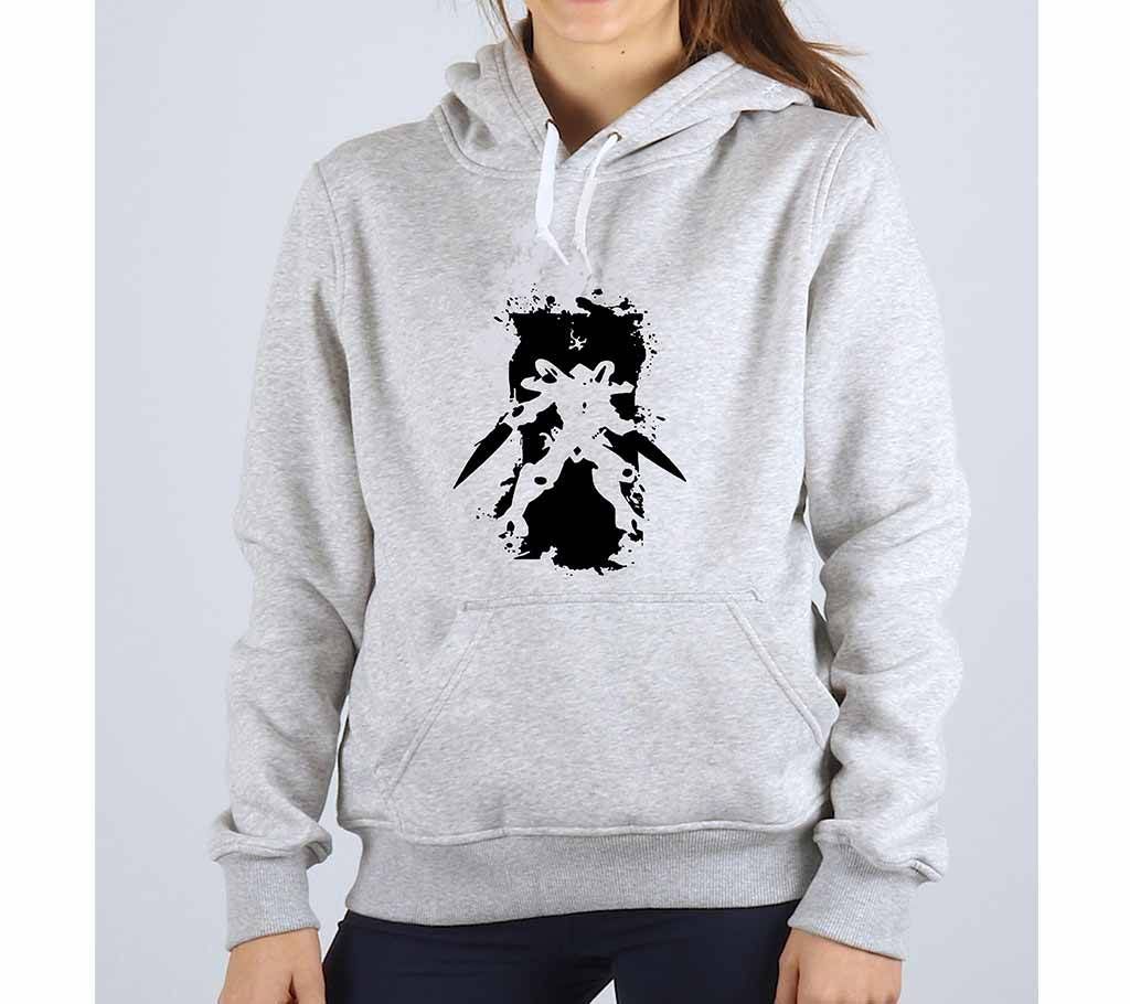 Blade-Grey Melange-Ladies-Hoodie