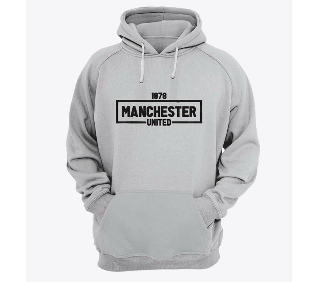 Manchester-1878-Grey Melange-Mens-Hoodie