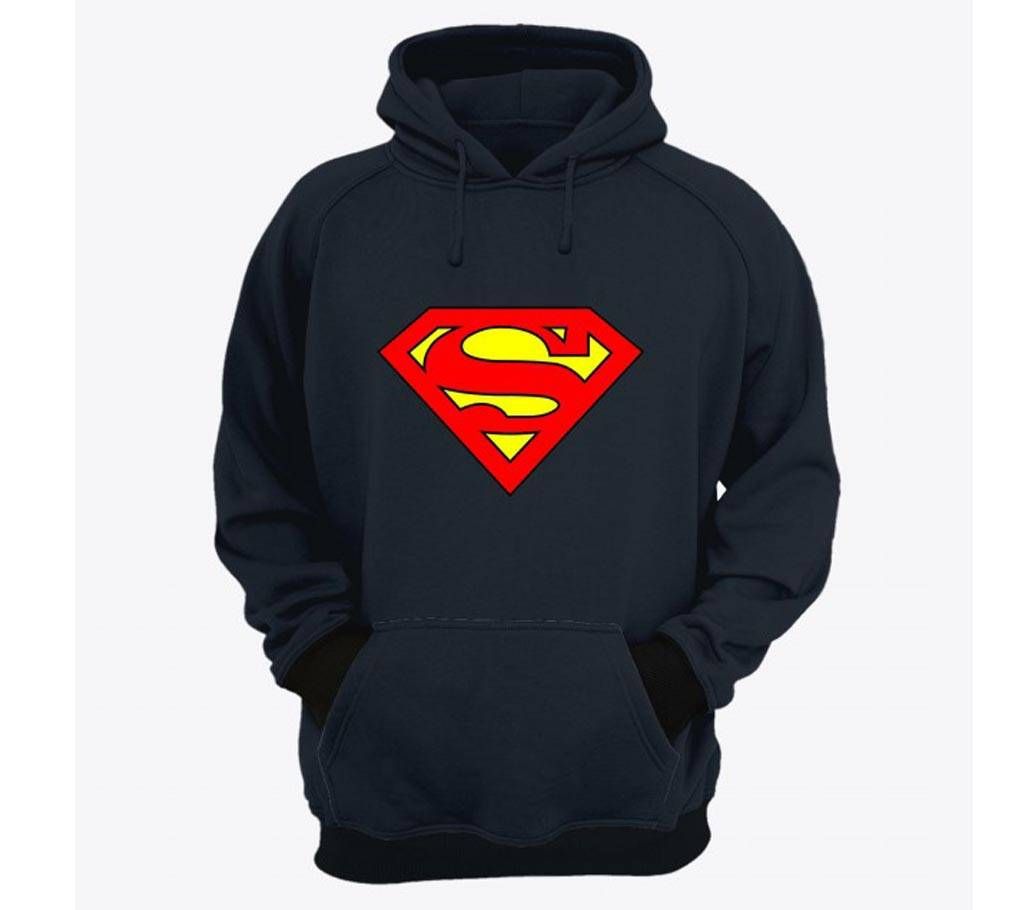 Superman-Org-Navy Blue-Mens-Hoodie