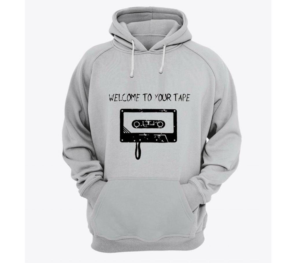 Tape-Grey Melange-Mens-Hoodie