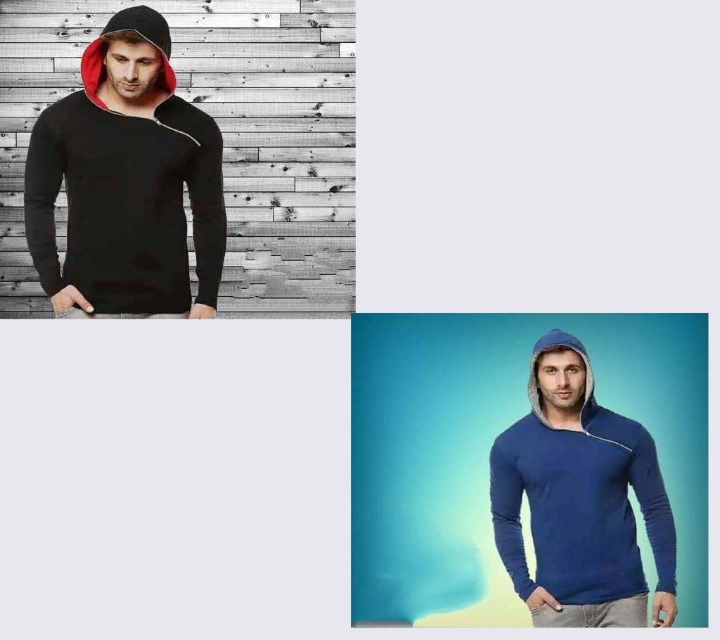 Mens Stylish Hoodie - Neck Chain
