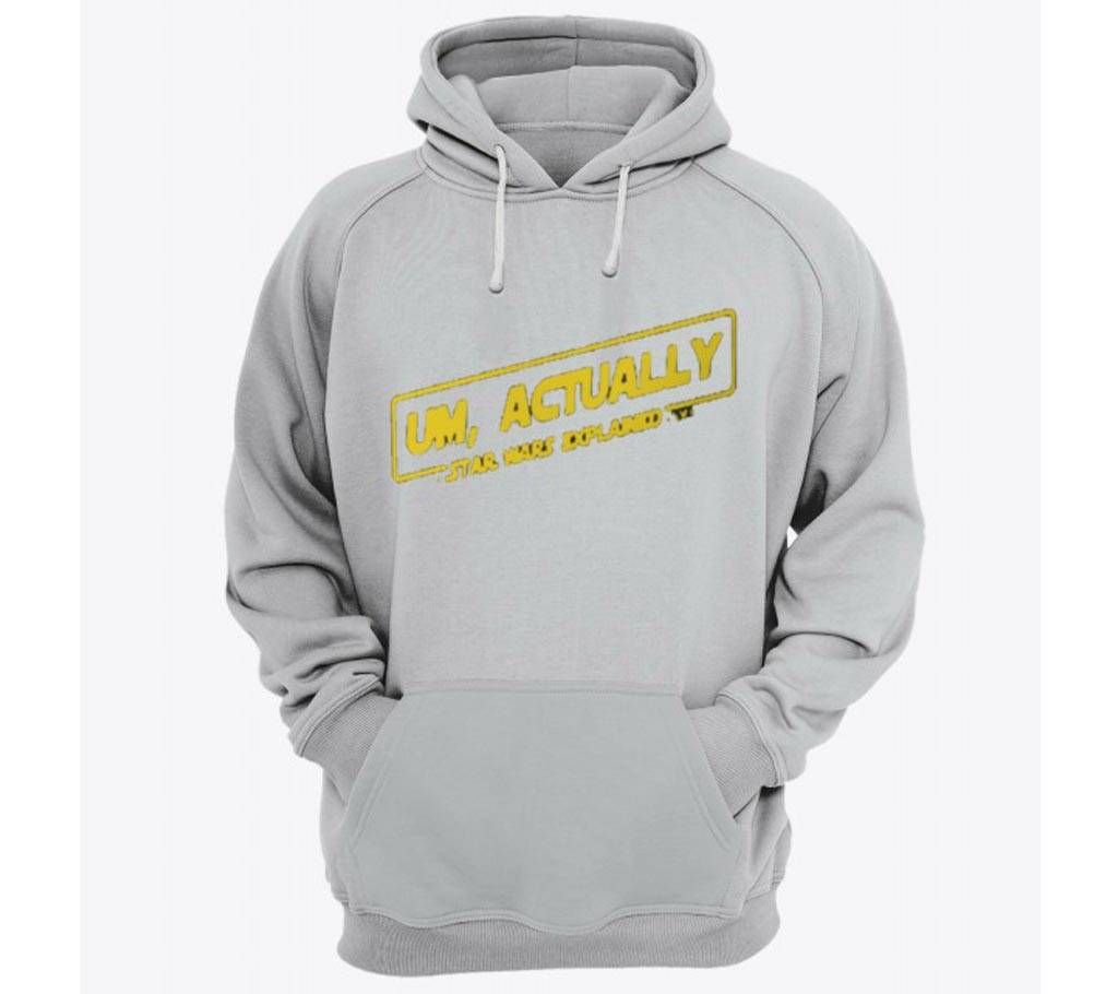 Explained-Grey Melange-Mens-Hoodie