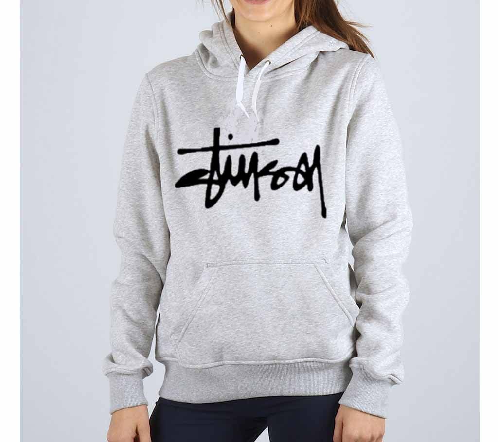 BS-Grey Melange-Ladies-Hoodie