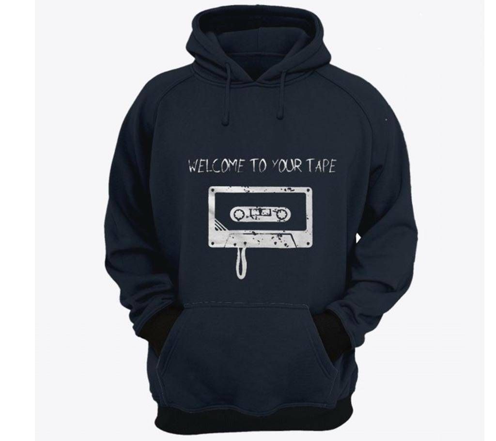 Tape-Navy Blue-Mens-Hoodie