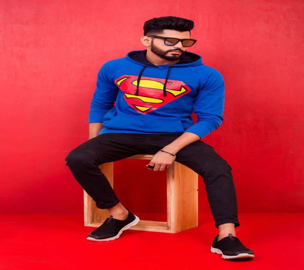 Mens Stylish Hoodie - Superman Logo