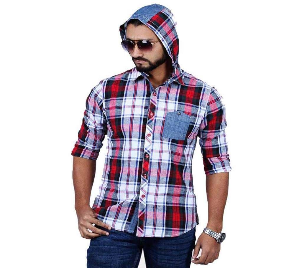 XIAZ Casual Hoodie Shirt For Men