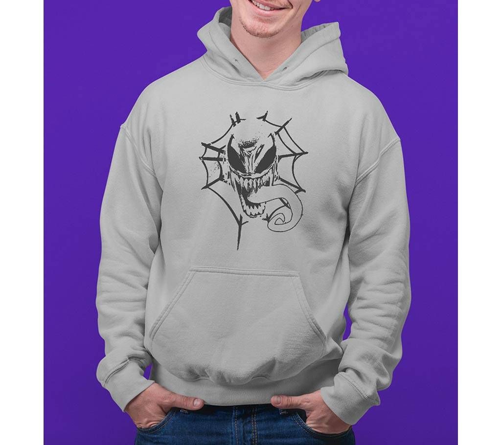 venom Mens Hoodie - Grey