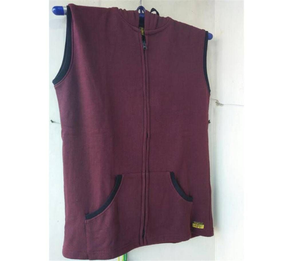 Coffee half hoody