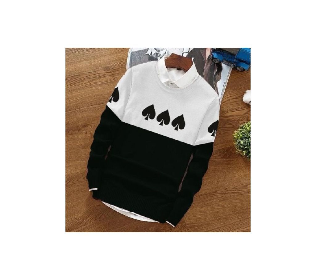Casual Sweatshirt SPADE Black/White
