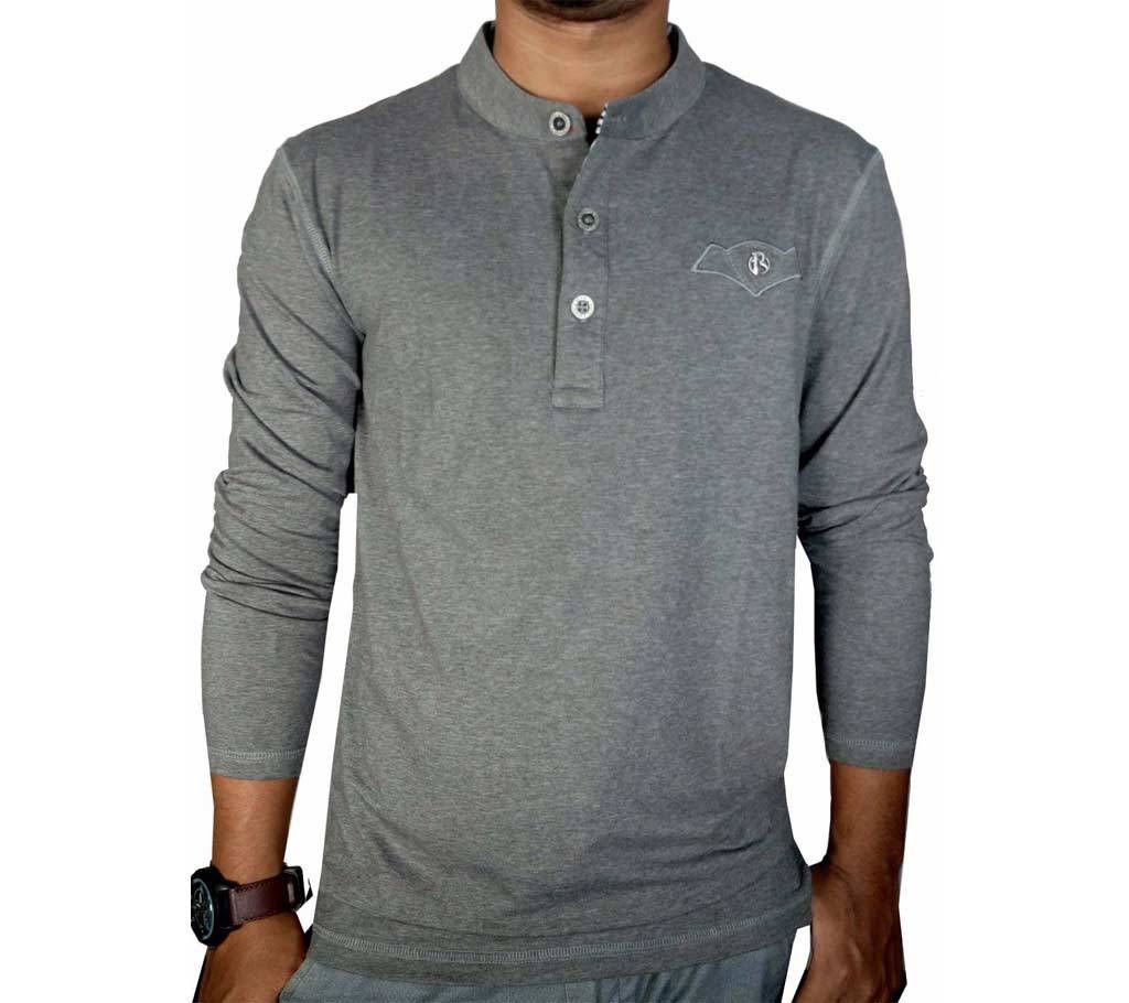 Bend Collar Full Sleeve T-Shirt