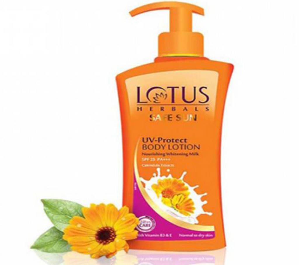 Lotus Herbals Safe Sun UV-Protect Body Lotion for Dry Skin 250 ml India