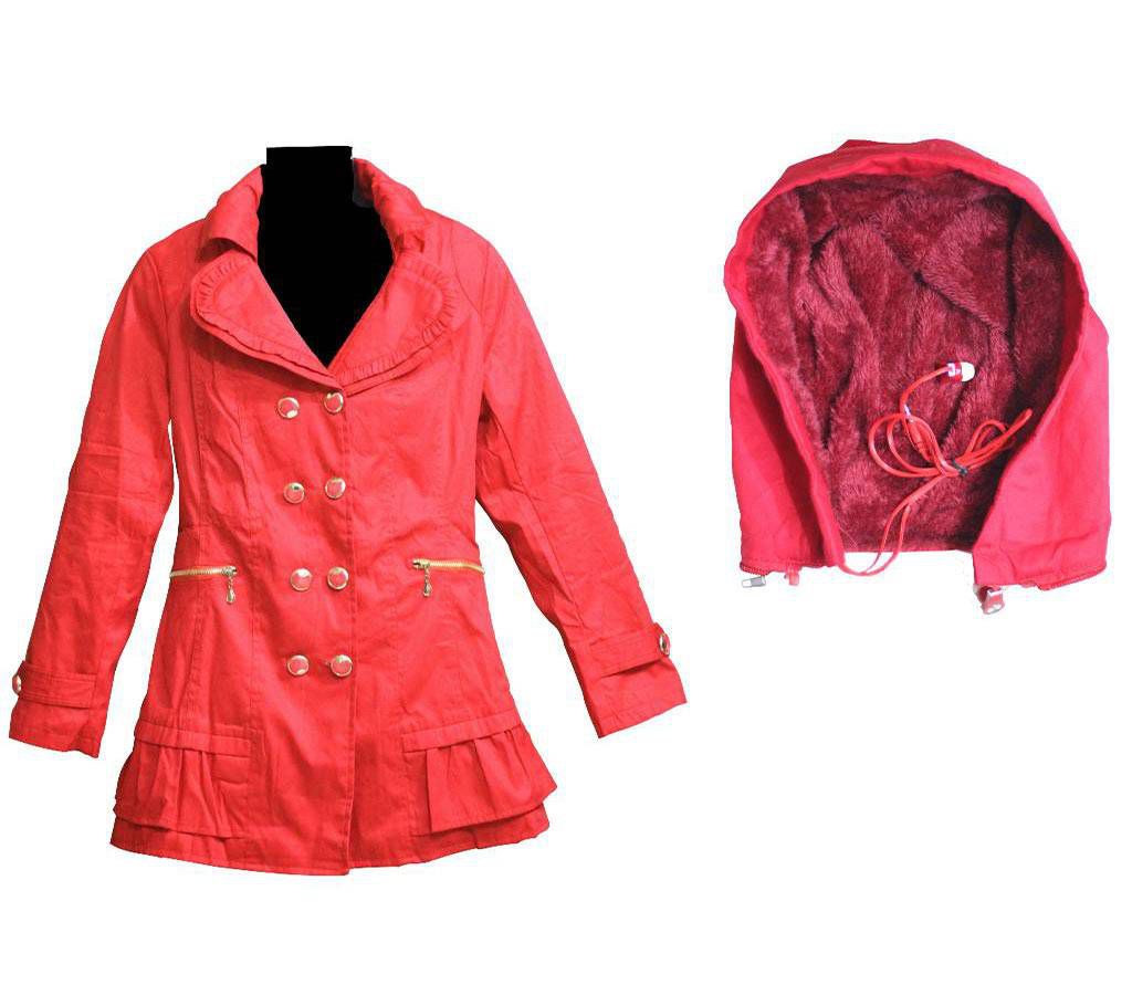 Womens Winter Long Down Cotton Ladies Parka Hooded Coat Quilted red Jacket Outwear