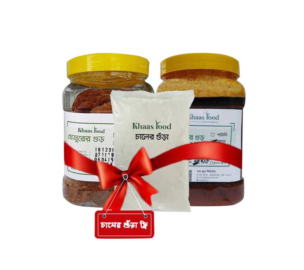 Patali Gur- 1kg+ Jhola Gur- 1 kg (Free Chaler Gur-1kg)