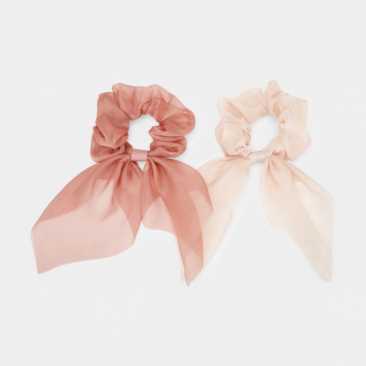2 Pack Mini Hair Scrunchy Scarves