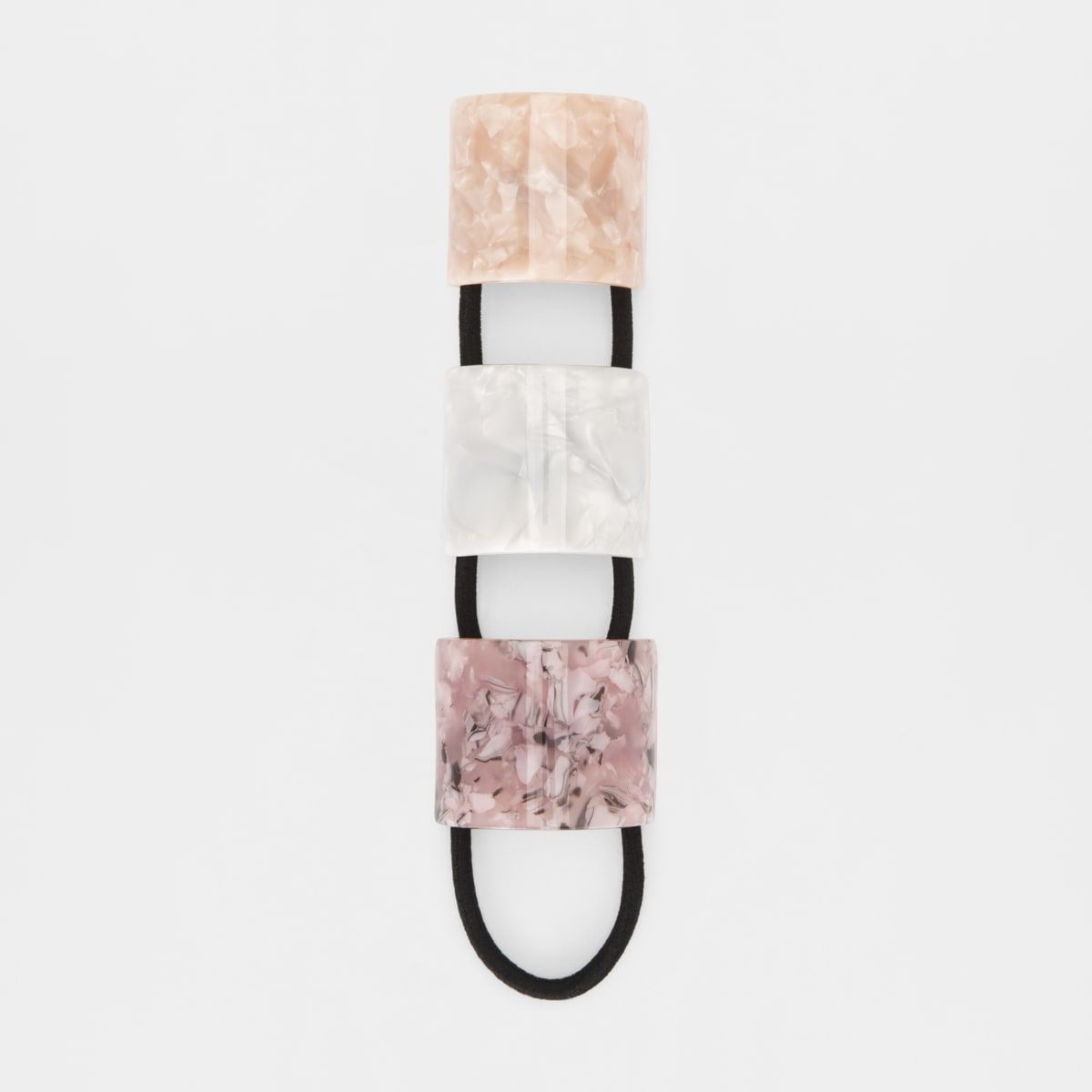 3 Pack Curved Resin Hair Ties