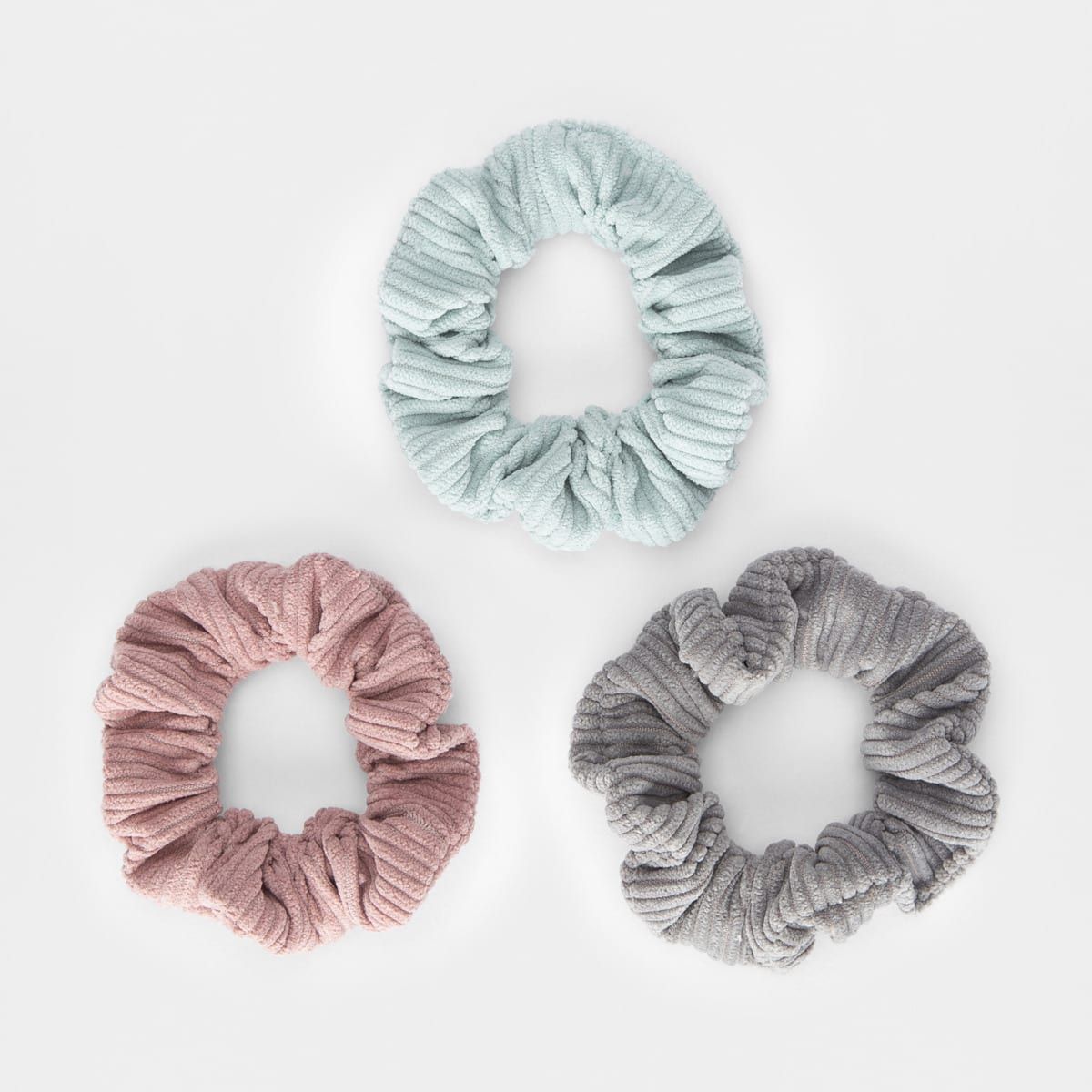 3 Pack Thick Corduroy Scrunchies
