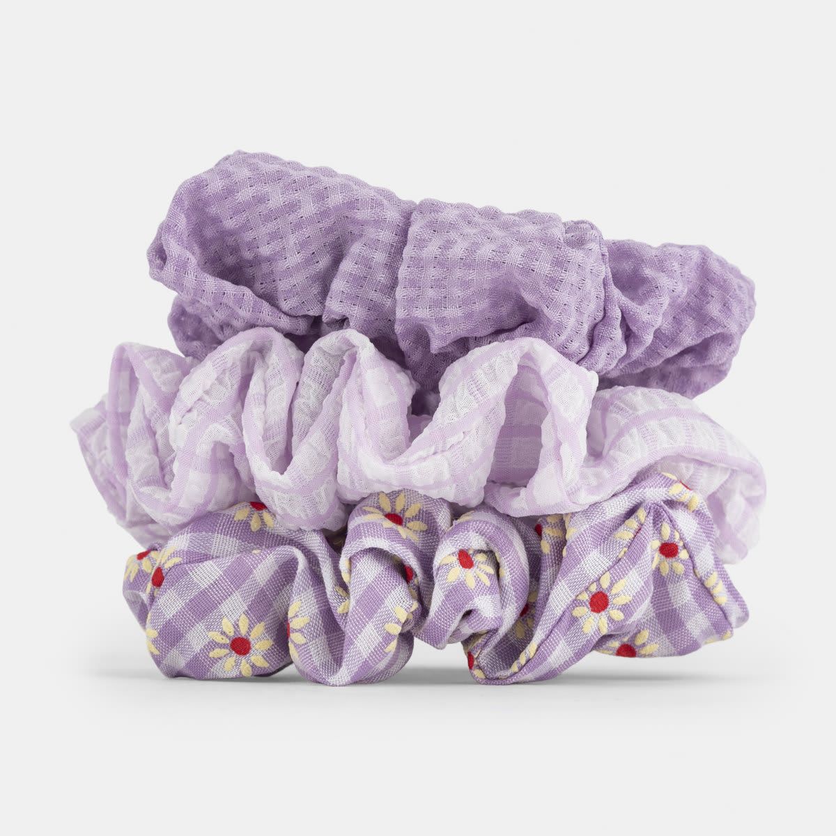 3 Pack Hair Scrunchie - Lilac