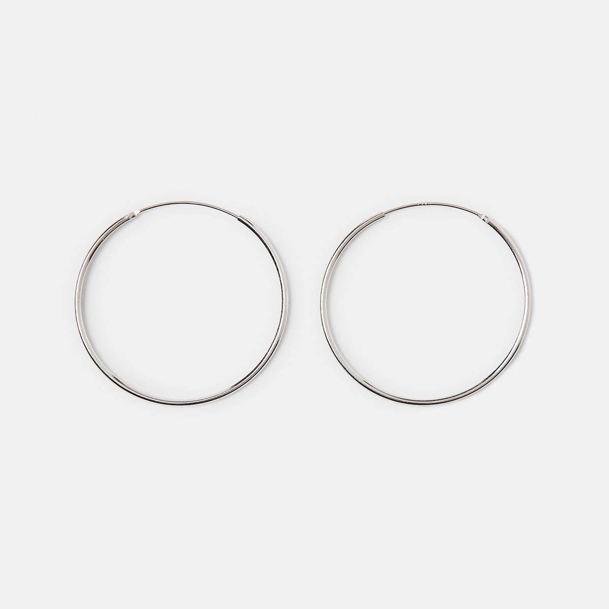 Sterling Silver Medium Thin Hoops