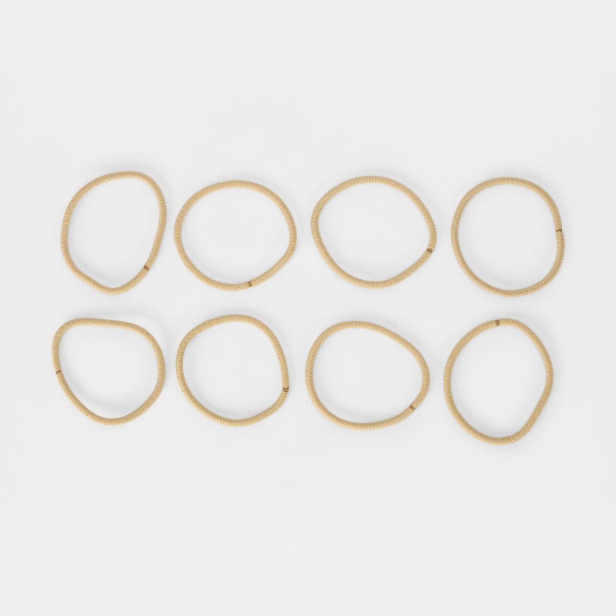 8 Pack Thick Elastics - Blonde