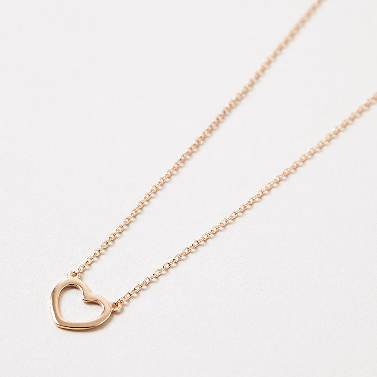 Gold Plated Sterling Silver Heart Necklace