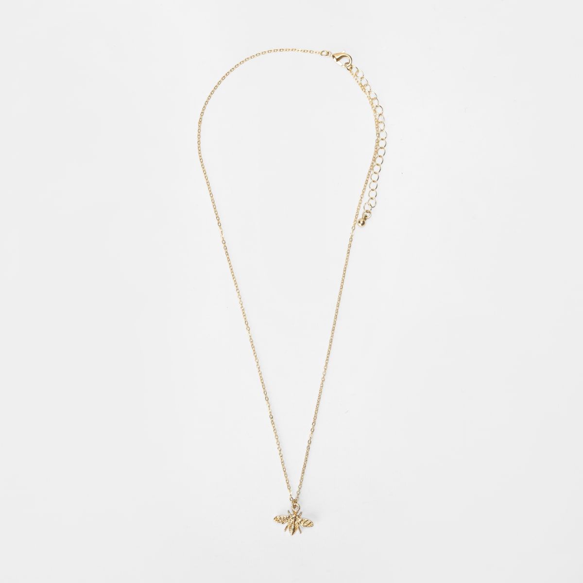 Necklace with Bee Pendant - Gold Look
