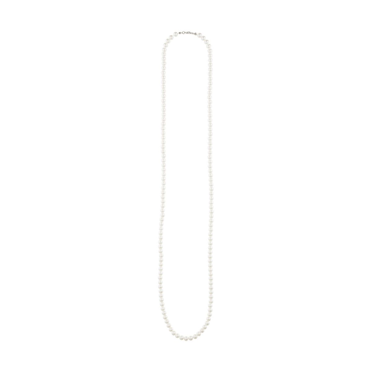 Long Faux Pearl Necklace
