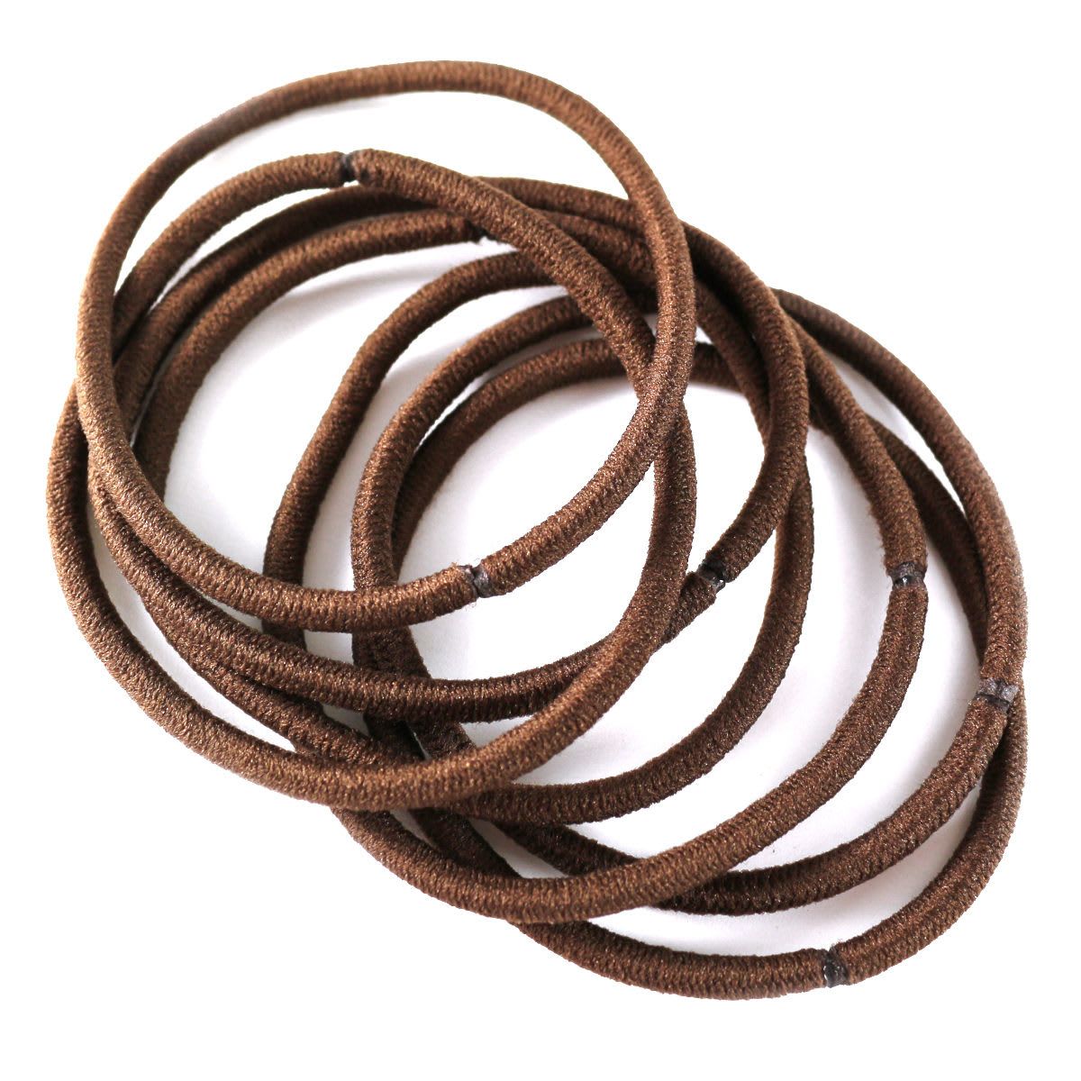 8 Pack Brown Super Stretchy Elastics