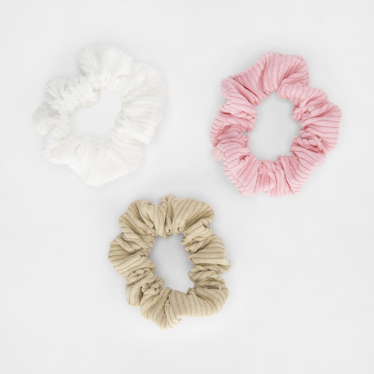 3 Pack Thick Corduroy Hair Scrunchies