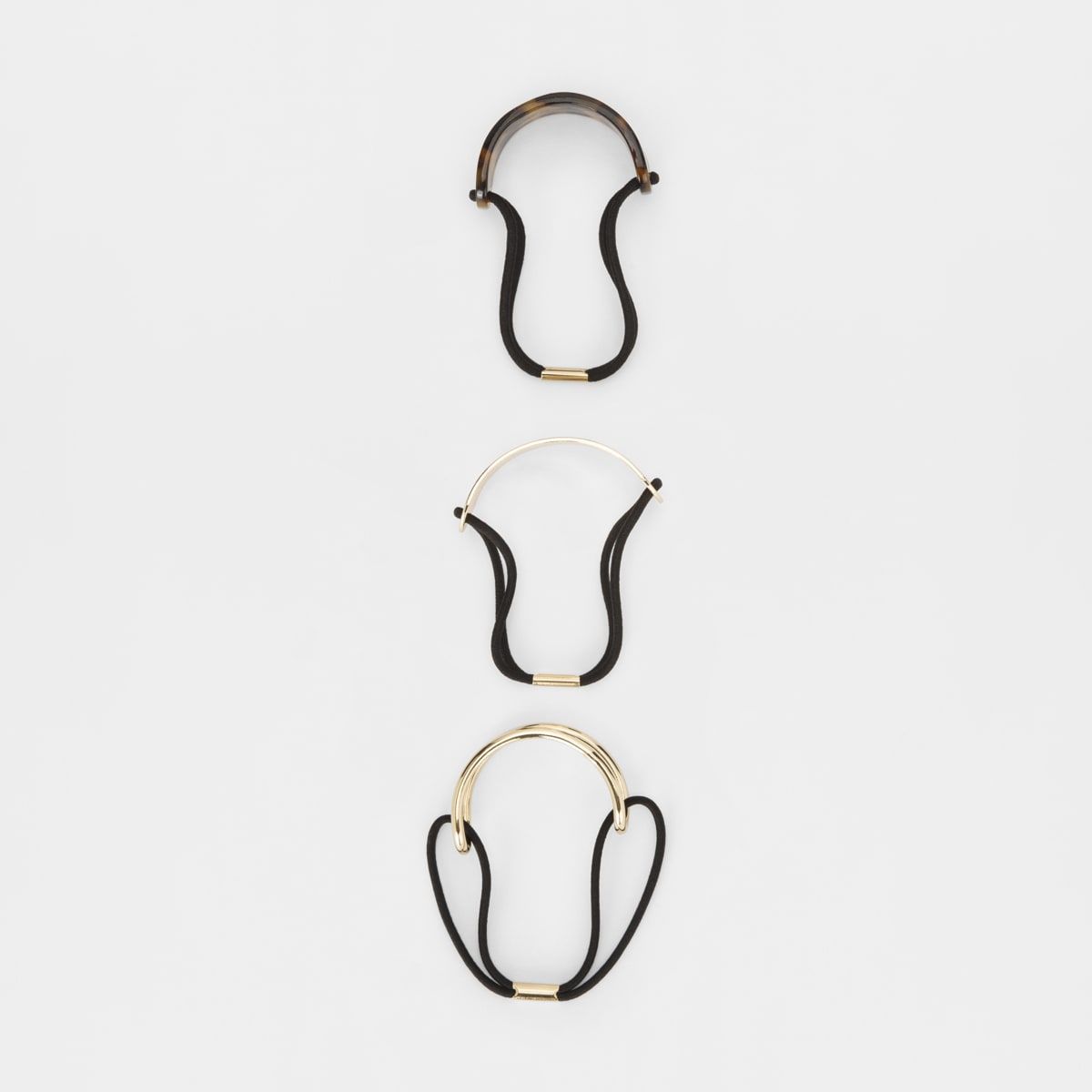 3 Pack Cut Out Metal Hair Ties