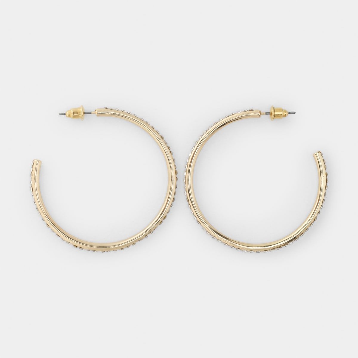 Sparkle Hoop Earrings - Gold Look