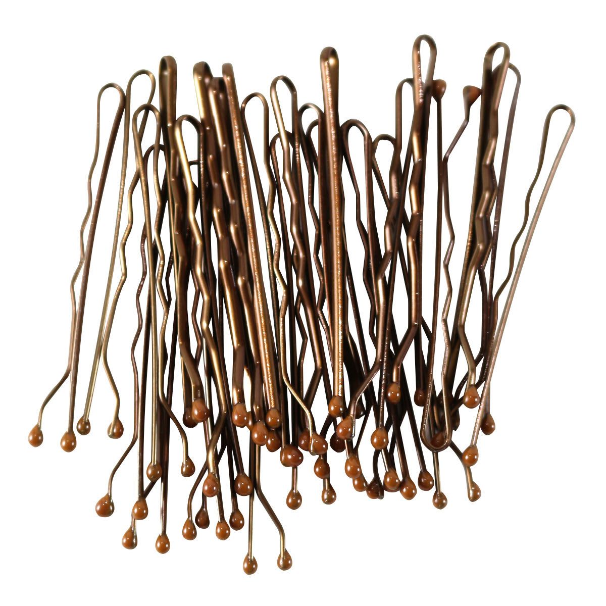 60 Pack Brown Super Grip Bobby Pins