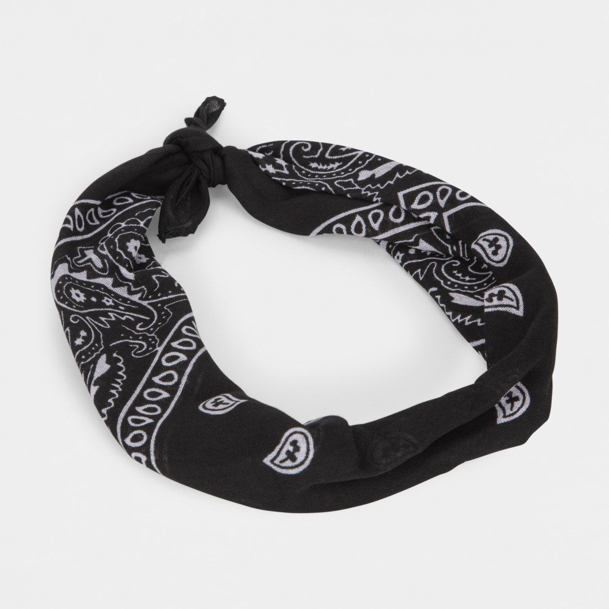 Paisley Hair Bandana - Black