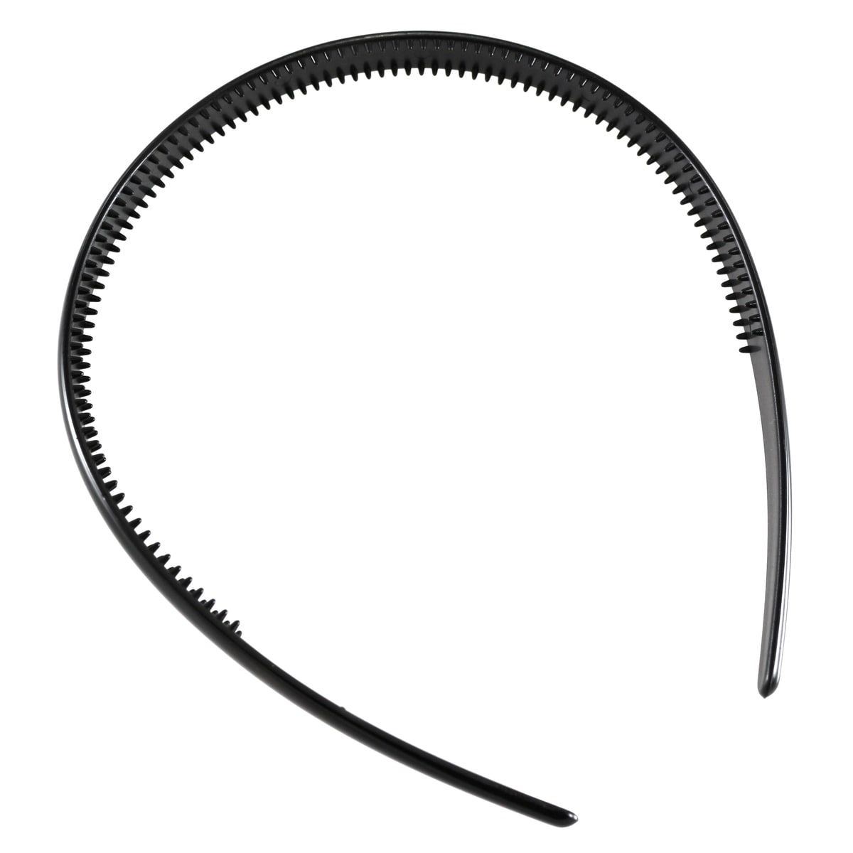 Black Narrow Plastic Headband