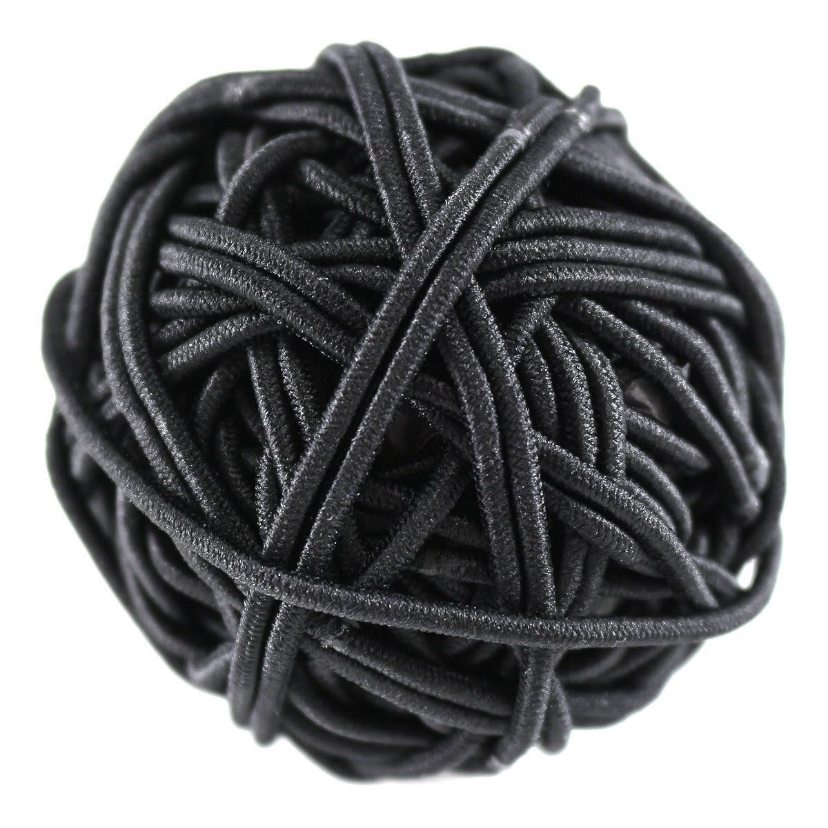 45 Pack Black Snagless Elastics