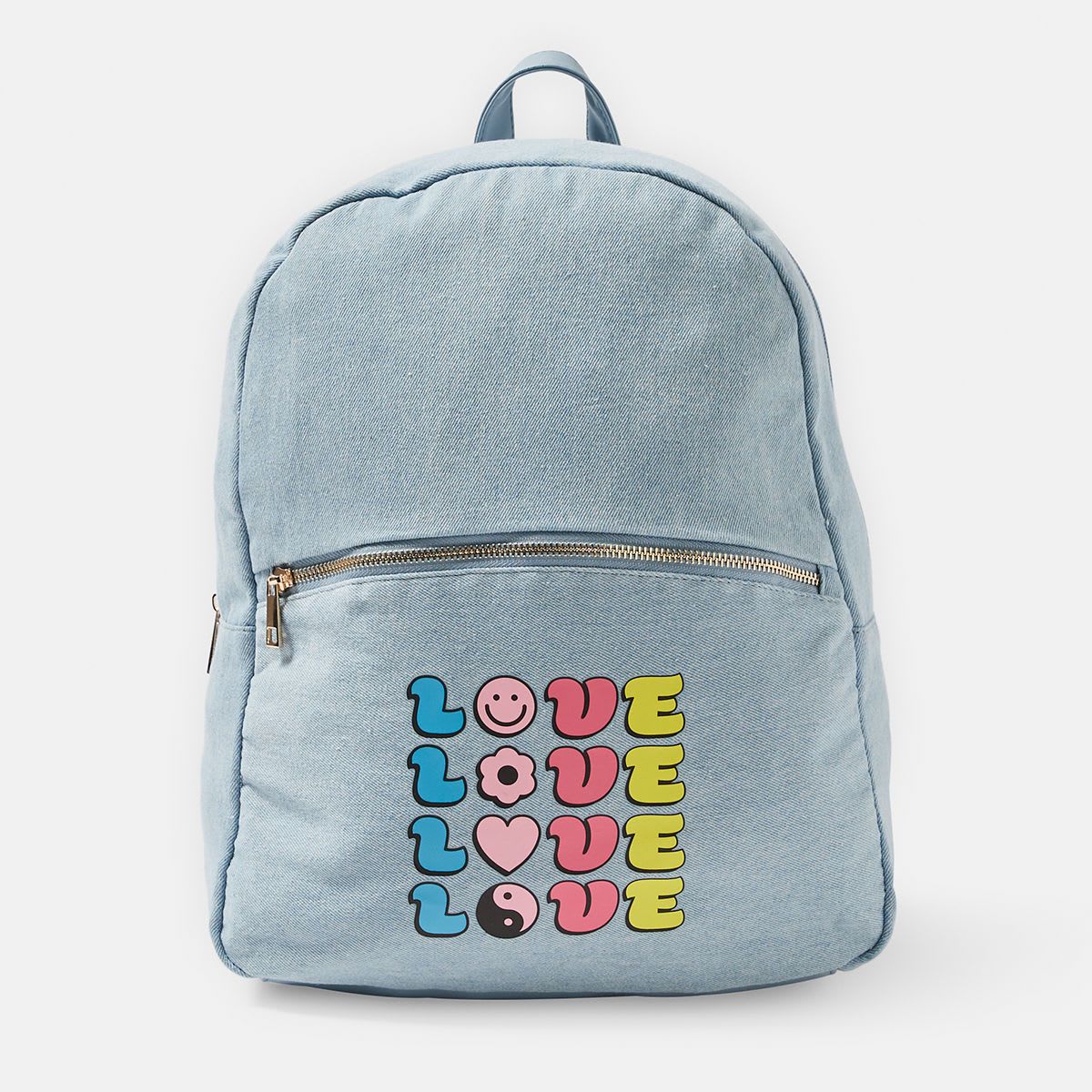 Printed Canvas Backpack