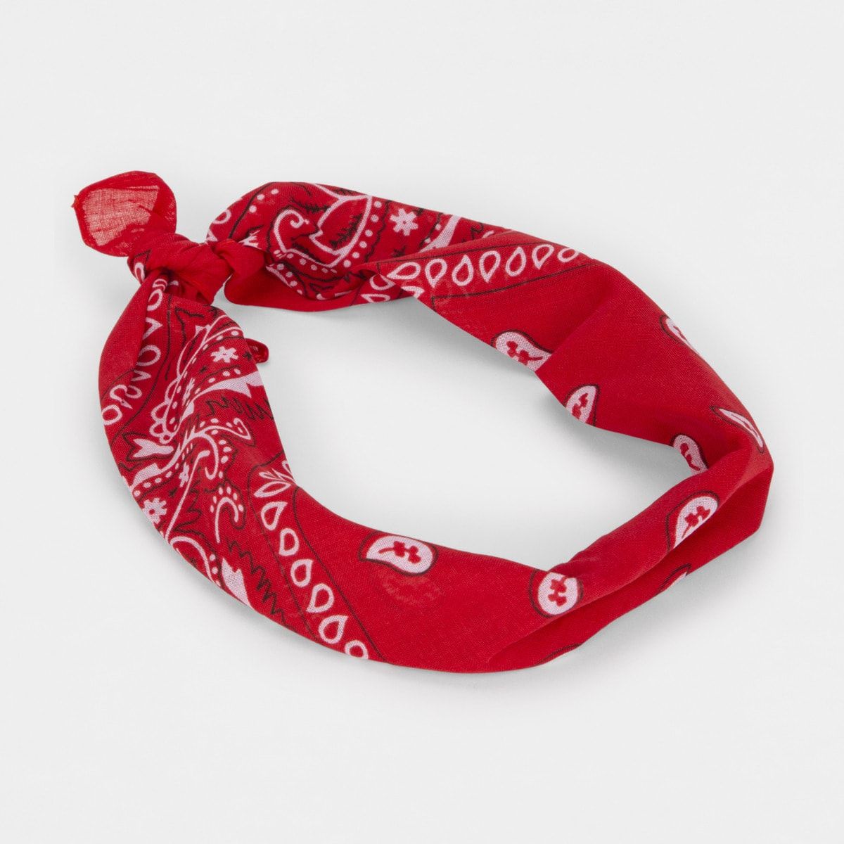 Paisley Hair Bandana - Red