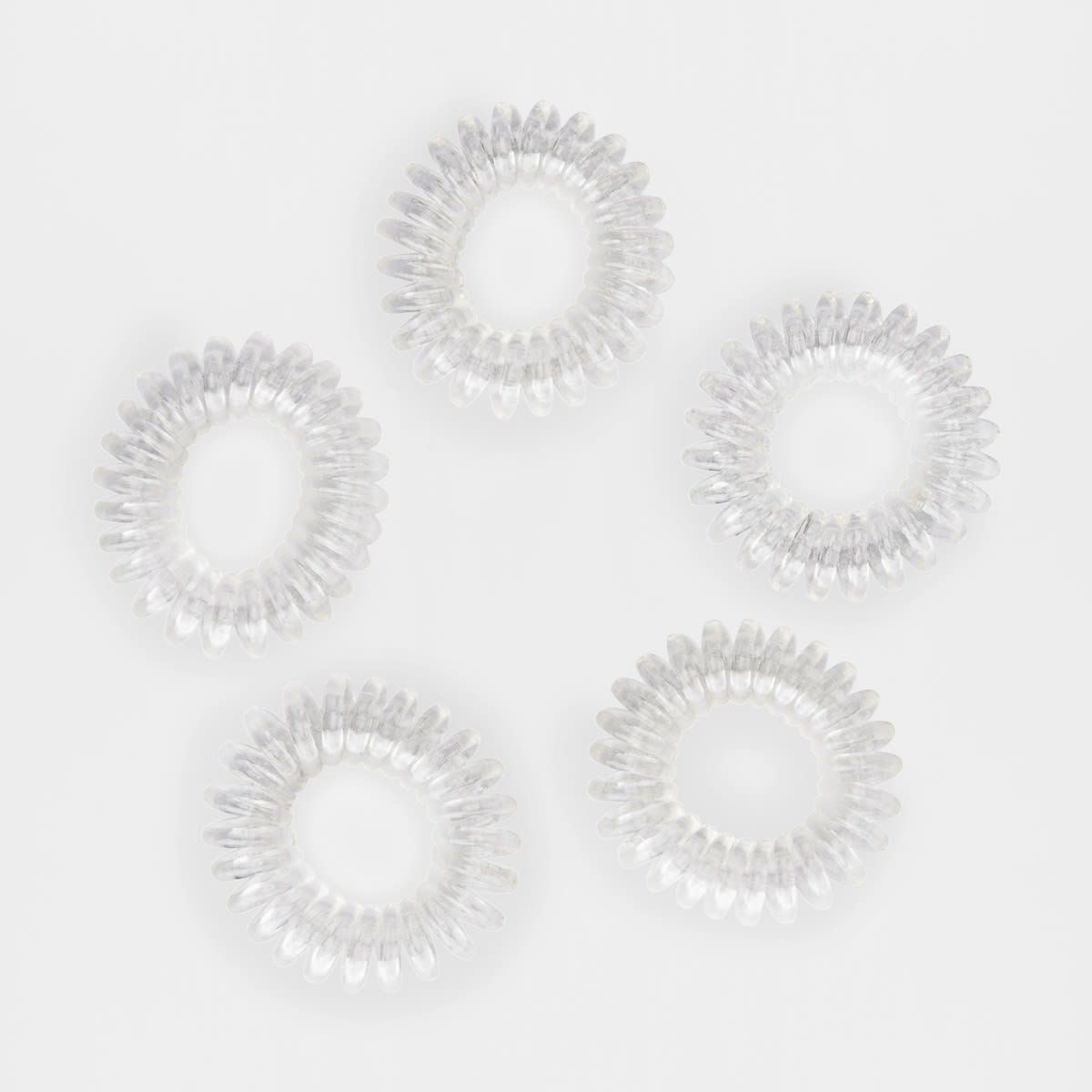 5 Pack Clear Hair Hoops